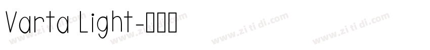 Varta Light字体转换